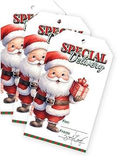 Image of Santa Claus Gift Tags by the company Amazon.com.