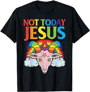 Image of Satanic Goat Rainbow T-Shirt by the company Amazon.com.