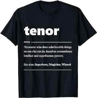 Image of Singer Tenor Choir T-Shirt by the company Amazon.com.