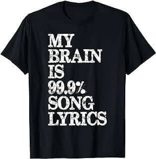 Image of Song Lyrics T-Shirt by the company Amazon.com.
