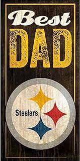Image of Steelers Best Dad Sign by the company Amazon.com.