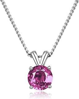 Image of Sterling Silver Birthstone Necklace by the company Amazon.com.