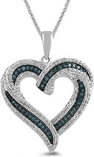 Image of Sterling Silver Heart Pendant Necklace by the company Amazon.com.