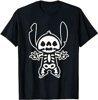 Image of Stitch Halloween Skeleton T-Shirt by the company Amazon.com.
