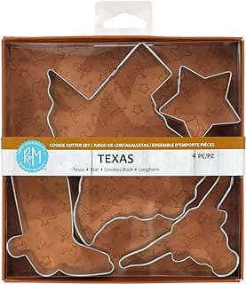 Image of Texas-themed Cookie Cutters Set by the company Amazon.com.