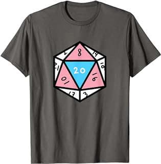 Image of Trans Pride D20 T-Shirt by the company Amazon.com.