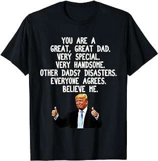 Image of Trump Father's Day T-Shirt by the company Amazon.com.