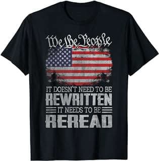 Image of US Flag Constitution T-Shirt by the company Amazon.com.