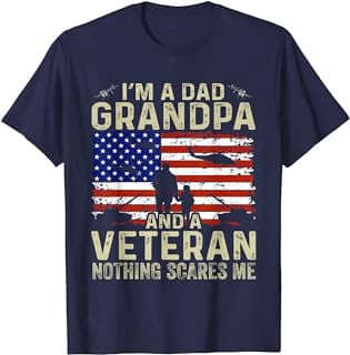 Image of Veteran Dad Grandpa T-Shirt by the company Amazon.com.