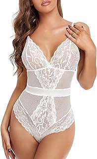 Image of Women's Lace Teddy Bodysuit by the company Amazon.com.