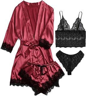 Image of Women's Satin Pajama Set by the company Amazon.com.