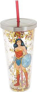 Image of Wonder Woman Glitter Tumbler by the company Amazon.com.