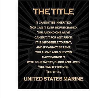 Image of Marine Corps Wall Art Poster by the company AMERICAN LUXURY GIFTS.