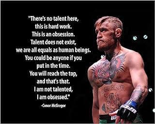 Image of Motivational Conor McGregor Wall Art by the company AMERICAN LUXURY GIFTS.