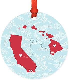 Image of California Hawaii Christmas Ornament by the company Andaz Press.