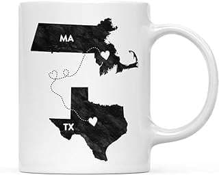 Image of Texas Massachusetts Long Distance Mug by the company Andaz Press.