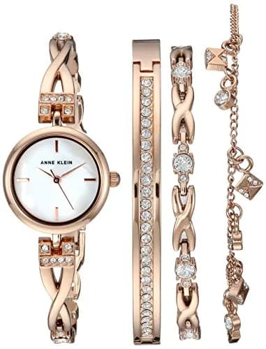 Image of Set of Watch and Bracelets by the company Anne Klein.