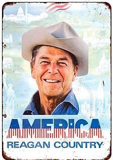 Image of Reagan America Poster Metal Sign by the company Antonia Nancy.