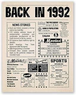 Image of 1992 Newspaper Birthday Poster by the company AntonyPrint.