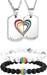 Image of LGBTQ Couples Jewelry Set by the company Aroncent.
