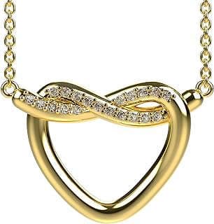 Image of Gold Infinity Heart Necklace by the company Arrozo Home Essentials.