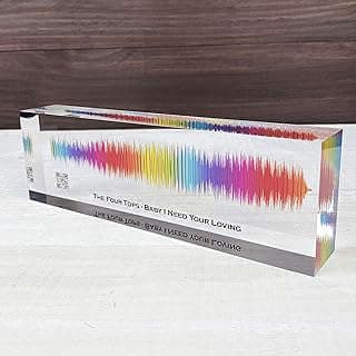 Image of Custom Soundwave Acrylic Plaque by the company ARTBLOX.