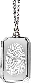Image of Personalized Fingerprint Necklace by the company ArtPix 3D.