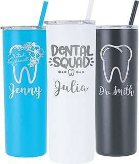 Image of Personalized Dental Skinny Tumbler by the company Avito Products.