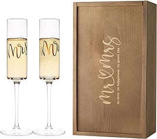 Image of Wedding Champagne Flutes Set by the company AW BRIDAL.