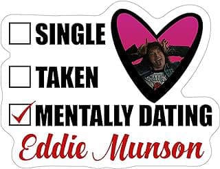 Image of Eddie Munson Sticker by the company AZAAN ENTERPRISE.