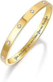 Image of Gold Plated Bangle Bracelet by the company Badu Jewelry.