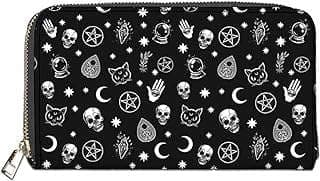 Image of Gothic Skull Leather Wallet by the company baiguandianzi.