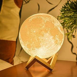 Image of 3D Printed Moon Lamp by the company Balkwan.