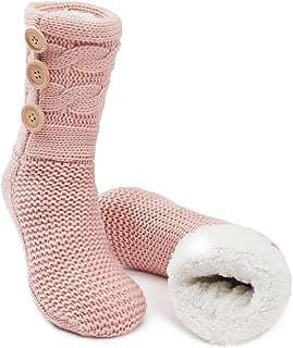 Image of Women's Sherpa-Lined Slipper Socks by the company Baohui Fashion Store.