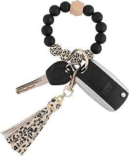 Image of Silicone Beaded Bracelet Keychain Wristlet by the company BAOSIWA US.