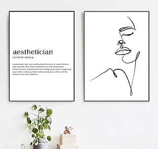 Image of Aesthetician Quote Wall Art by the company BAWOART.