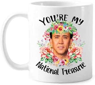 Image of Nicolas Cage Themed Mug by the company Beautiful & Handsome.