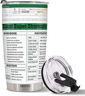 Image of Excel Shortcut Cheat Tumbler by the company BECHUSKY.