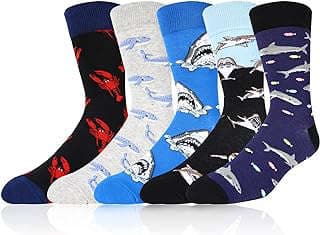 Image of Patterned Novelty Crew Socks by the company Benefeet Sox.