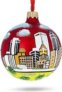 Image of Glass Tulsa Christmas Ornament by the company BESTPYSANKY.