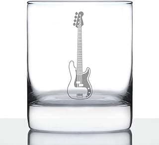 Image of Bass Guitar Rocks Glass by the company Bevvee.