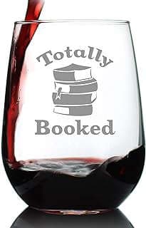 Image of Book Lover's Stemless Wine Glass by the company Bevvee.