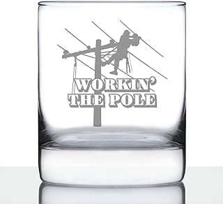 Image of Electrician Themed Whiskey Glass by the company Bevvee.