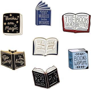 Image of Cartoon Book Enamel Pins by the company beyonday.