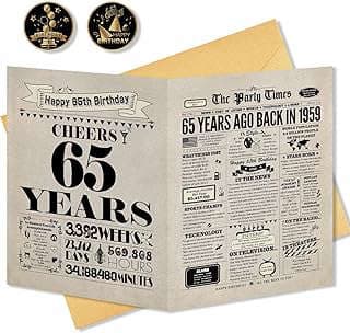 Image of 65th Birthday Greeting Card by the company BGT-Cards.