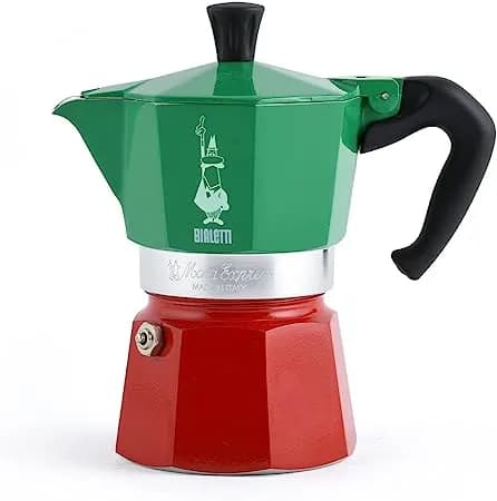 Image of Multicolored Coffee Maker by the company Bialetti.