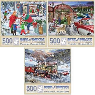 Image of Jigsaw Puzzles Set by the company Bits And Pieces USA.