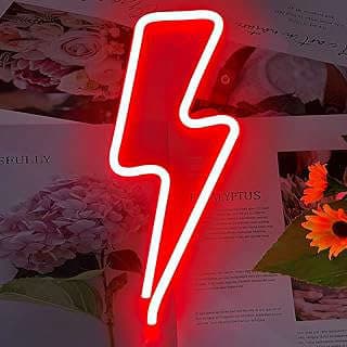 Image of Red Lightning Bolt Neon Sign by the company BK-Neon Life.
