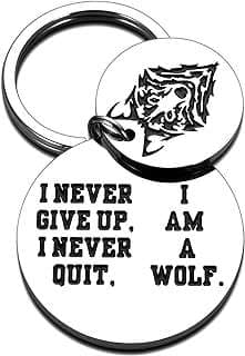 Image of Wolf Inspirational Keychain by the company BlingBlingstore.