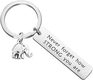 Image of Elephant Strength Keychain by the company bobauna.